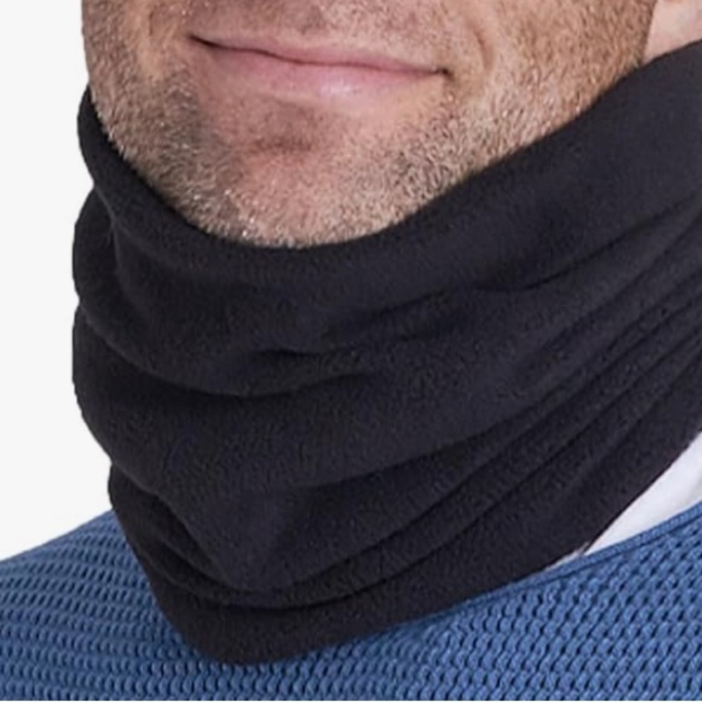 Men's Black Fleece Scarf